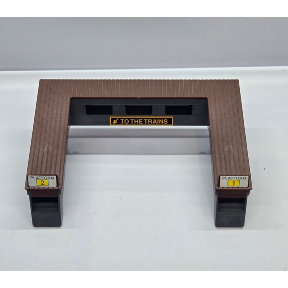 Tomy Other - Tomy Thomas Friends Trackmaster Train Station Footbridge Overpass Bridge Brown